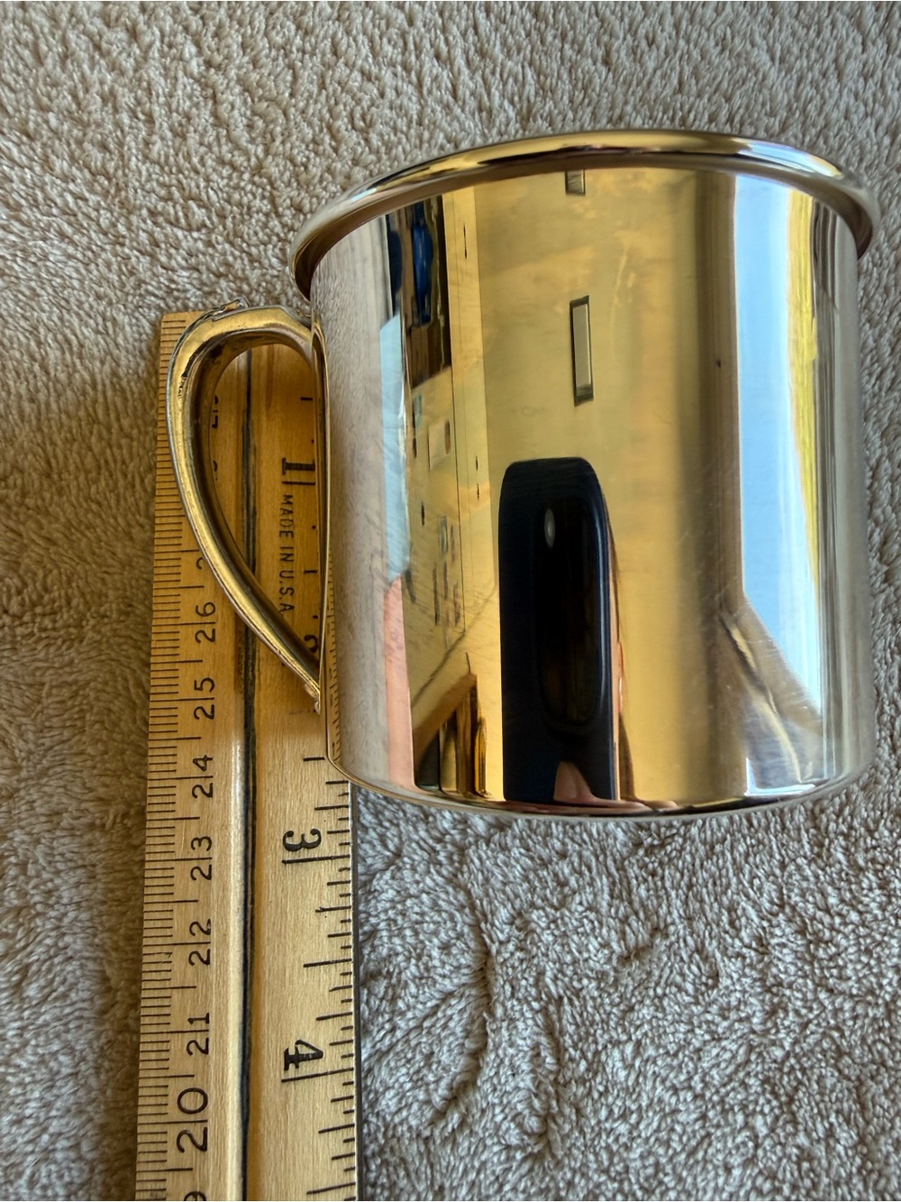 Vintage Oneida Silver Plate 3-Piece Baby Set (Cup, Fork, and Spoon) - Picture 6 of 12
